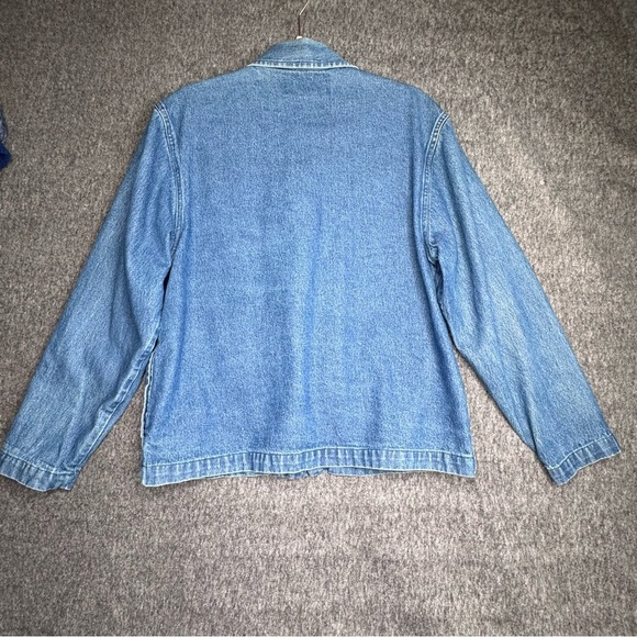 Tantrums Blue Jean Jacket with Red Floral Embroidery - Picture 6 of 13